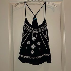 Boutique double layered tank top with stitch detailing